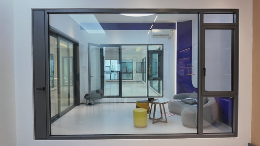 Engineering Projects Broken Bridge Aluminum Casement windows with Screen Double Hollow Tempered Glass Soundproof Casement Window